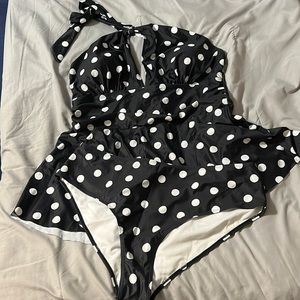 SHEIN polka dot two piece swimsuit
